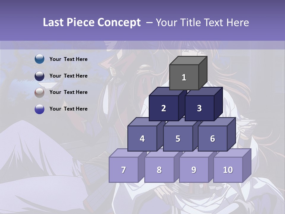 A Couple Of Anime Characters Sitting On The Ground PowerPoint Template