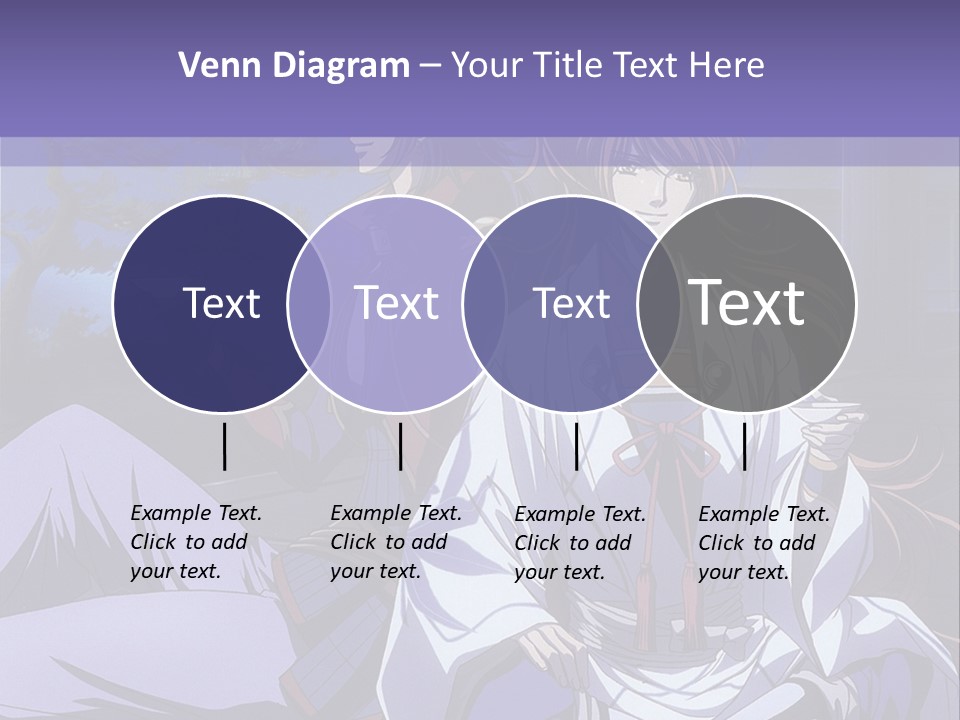 A Couple Of Anime Characters Sitting On The Ground PowerPoint Template