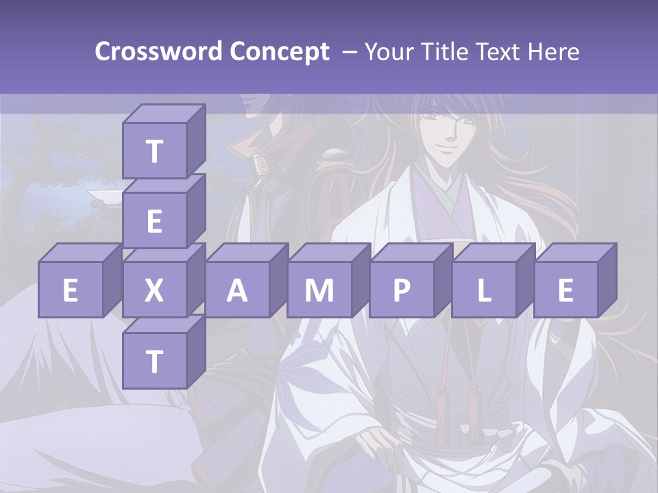 A Couple Of Anime Characters Sitting On The Ground PowerPoint Template