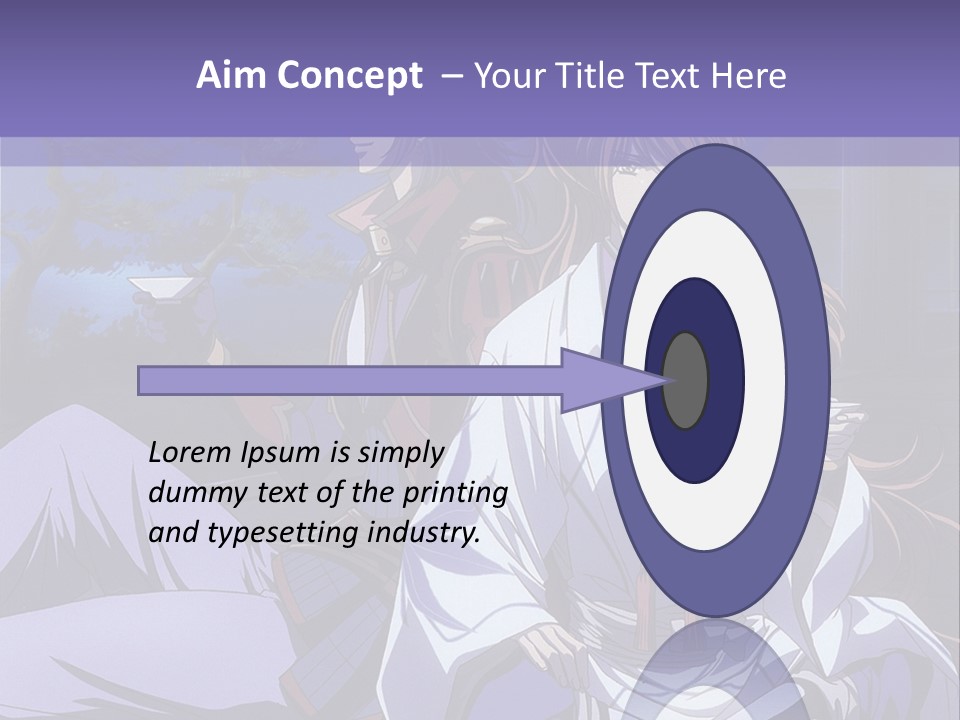 A Couple Of Anime Characters Sitting On The Ground PowerPoint Template