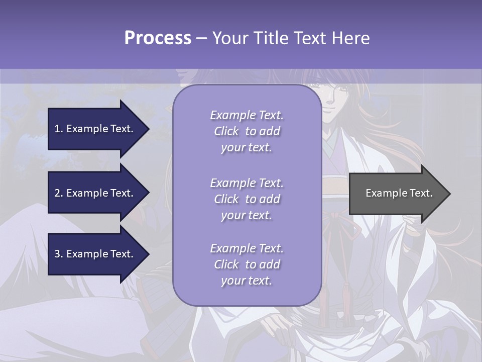A Couple Of Anime Characters Sitting On The Ground PowerPoint Template