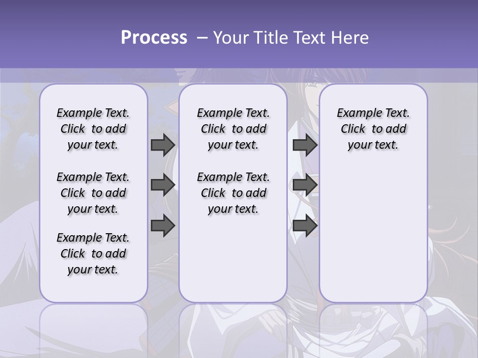 A Couple Of Anime Characters Sitting On The Ground PowerPoint Template