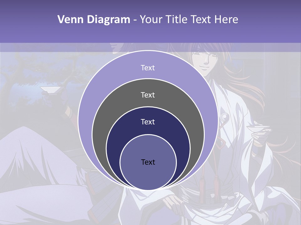 A Couple Of Anime Characters Sitting On The Ground PowerPoint Template