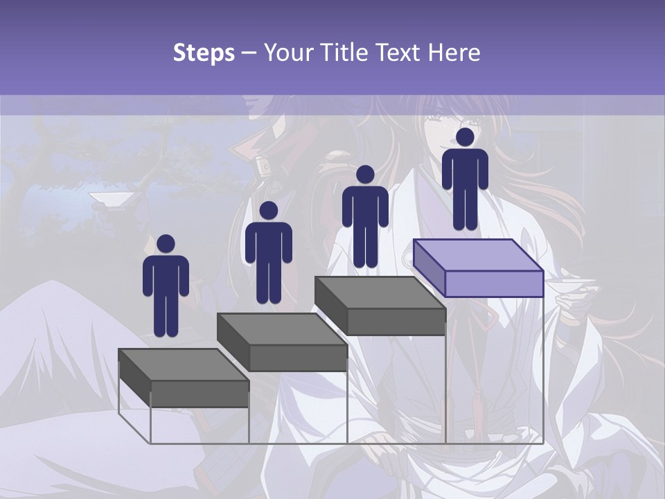 A Couple Of Anime Characters Sitting On The Ground PowerPoint Template