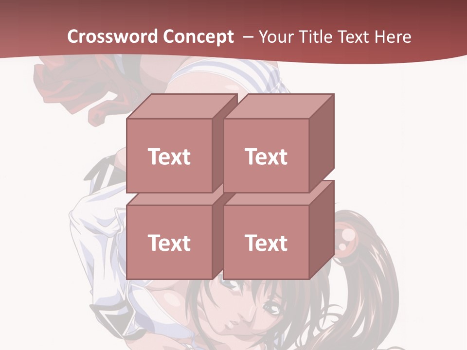 A Woman In A Maid Outfit Laying On Her Back PowerPoint Template