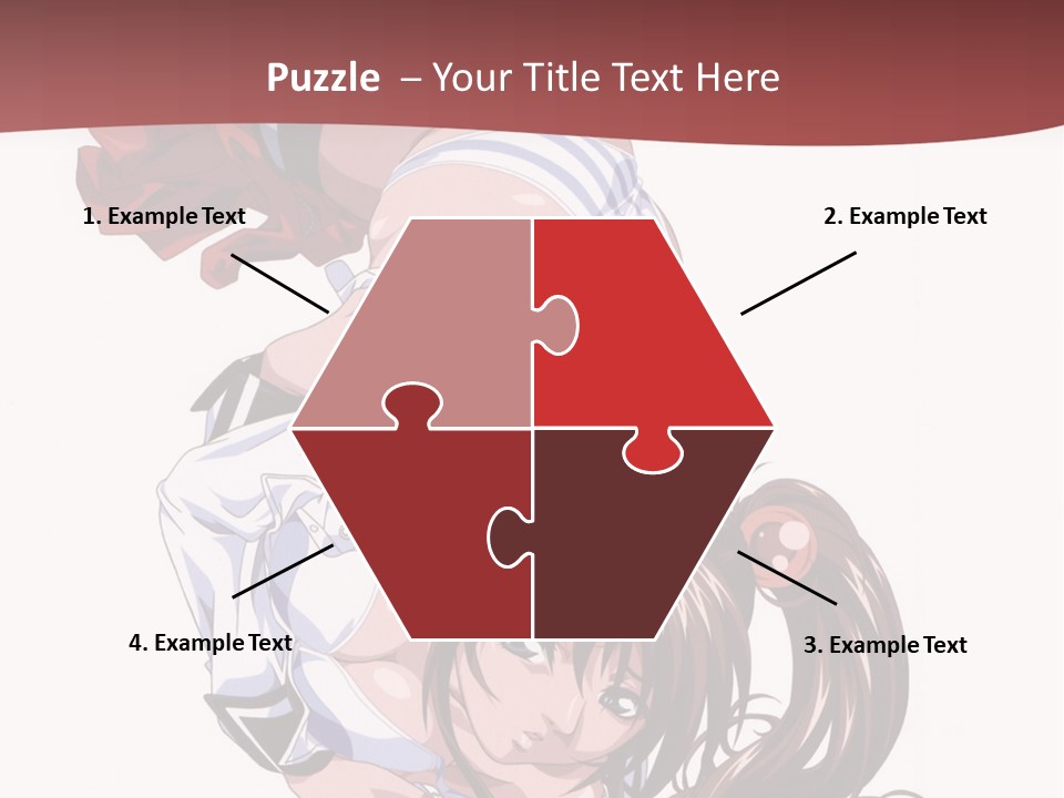 A Woman In A Maid Outfit Laying On Her Back PowerPoint Template