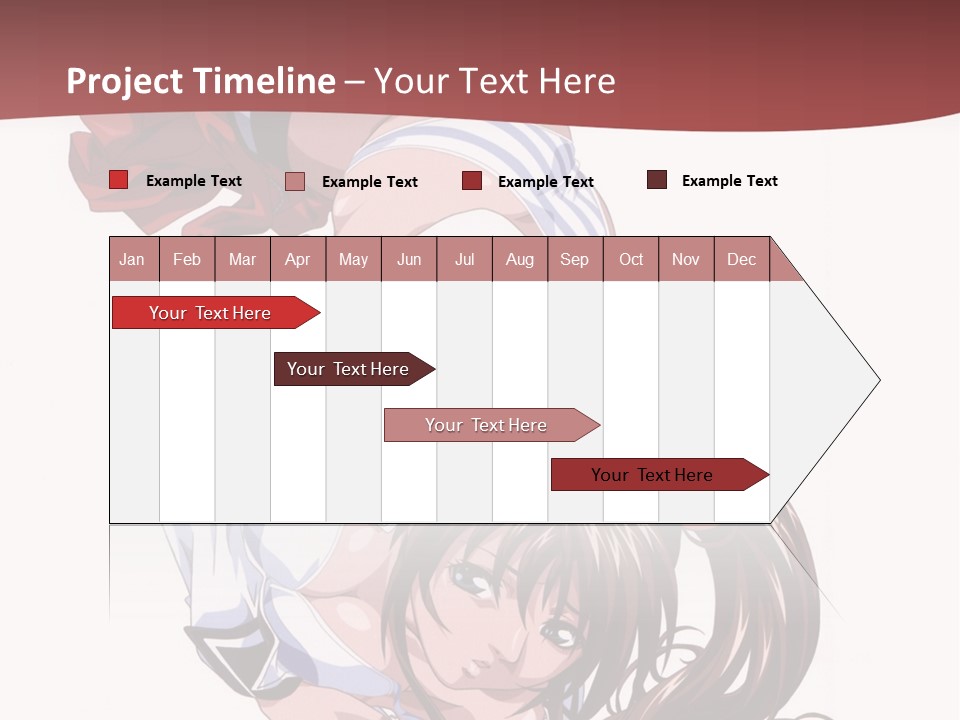 A Woman In A Maid Outfit Laying On Her Back PowerPoint Template