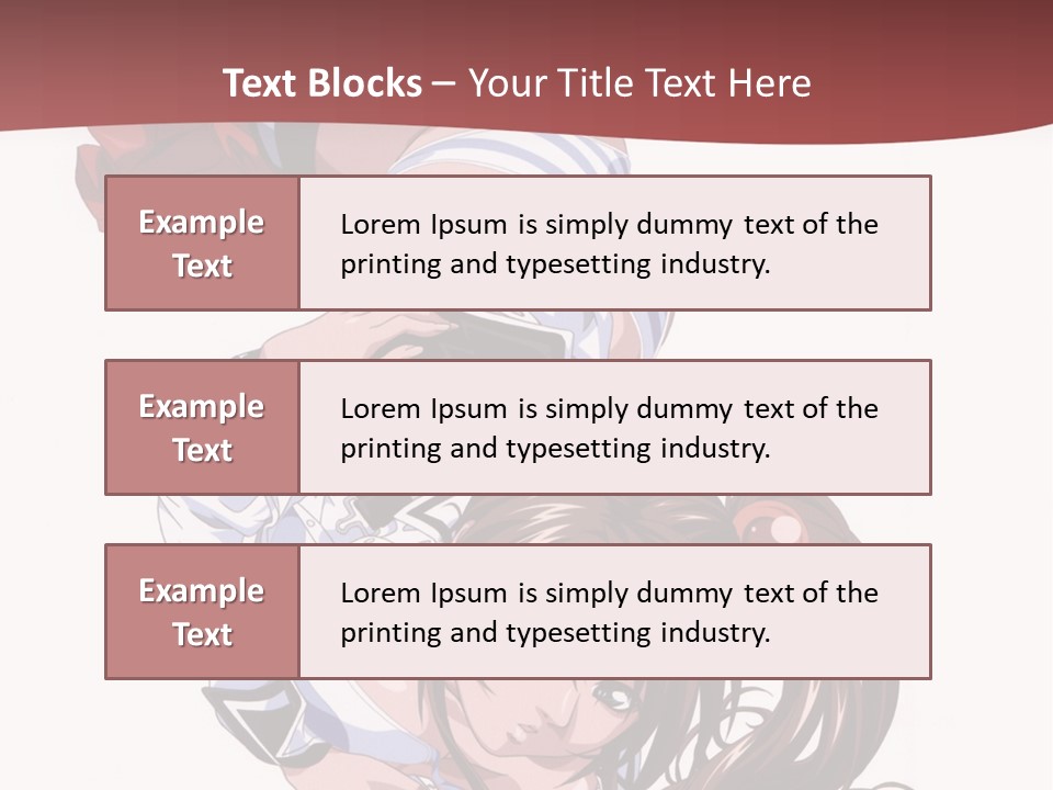 A Woman In A Maid Outfit Laying On Her Back PowerPoint Template