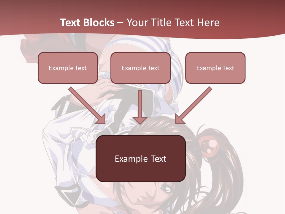 A Woman In A Maid Outfit Laying On Her Back PowerPoint Template