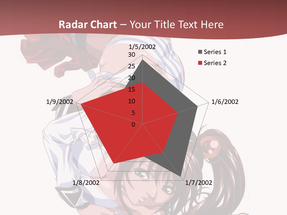 A Woman In A Maid Outfit Laying On Her Back PowerPoint Template