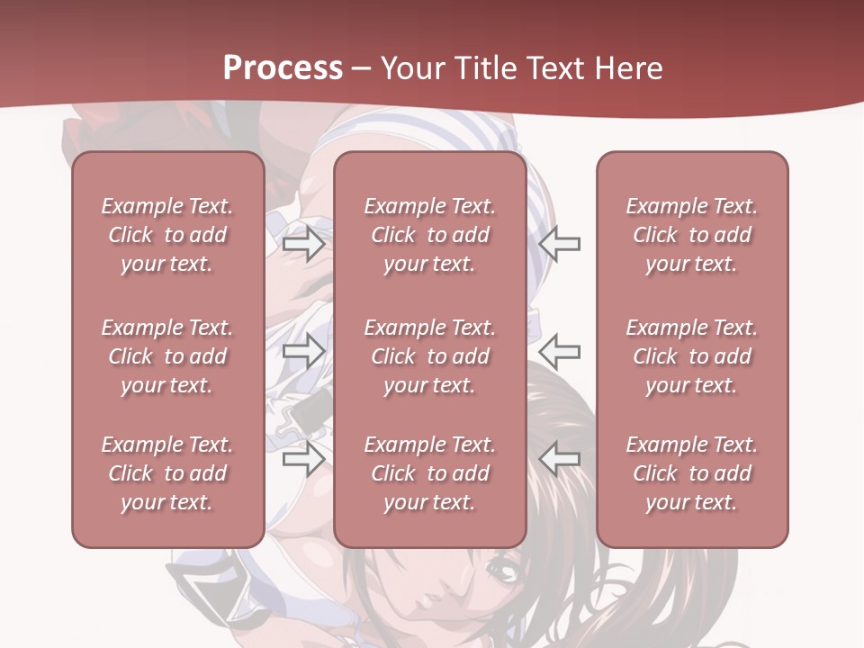 A Woman In A Maid Outfit Laying On Her Back PowerPoint Template