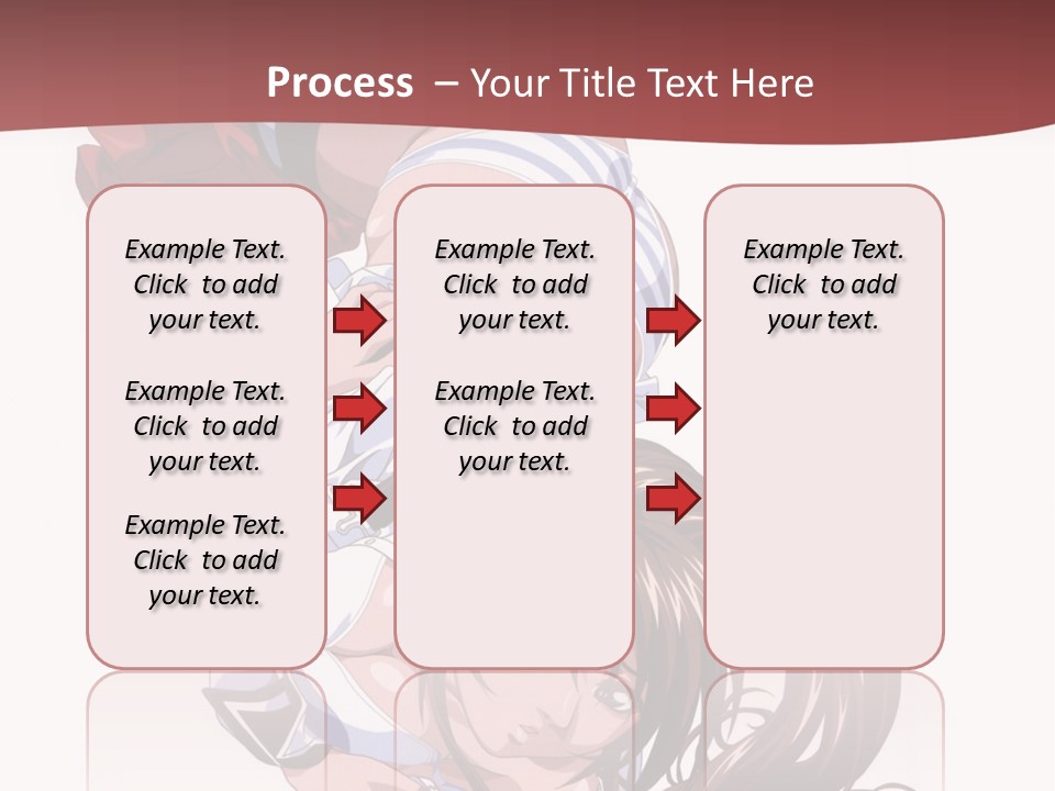 A Woman In A Maid Outfit Laying On Her Back PowerPoint Template