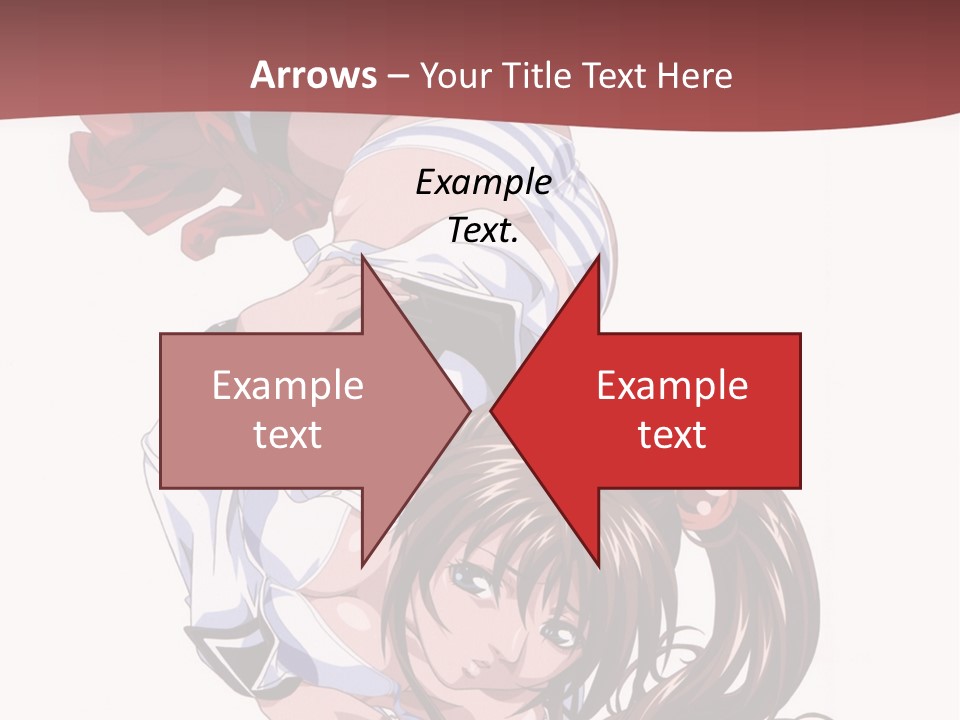 A Woman In A Maid Outfit Laying On Her Back PowerPoint Template