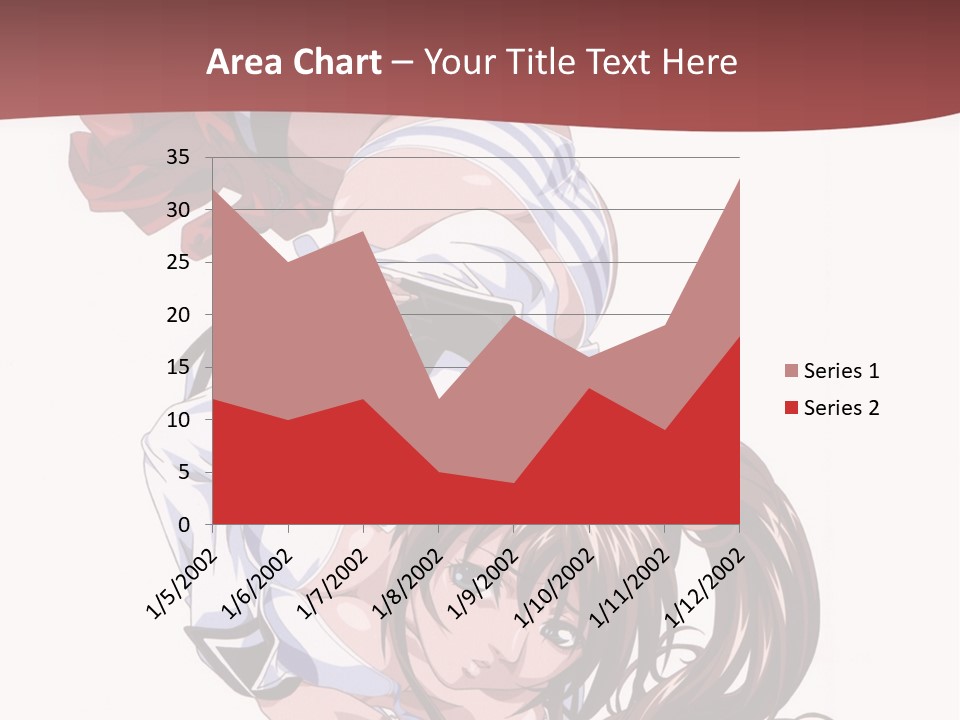 A Woman In A Maid Outfit Laying On Her Back PowerPoint Template