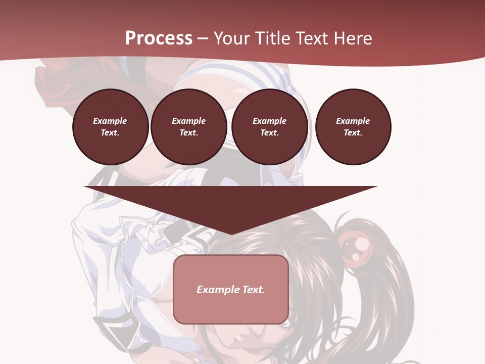 A Woman In A Maid Outfit Laying On Her Back PowerPoint Template