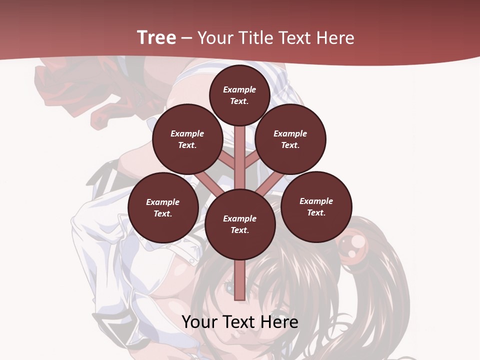 A Woman In A Maid Outfit Laying On Her Back PowerPoint Template