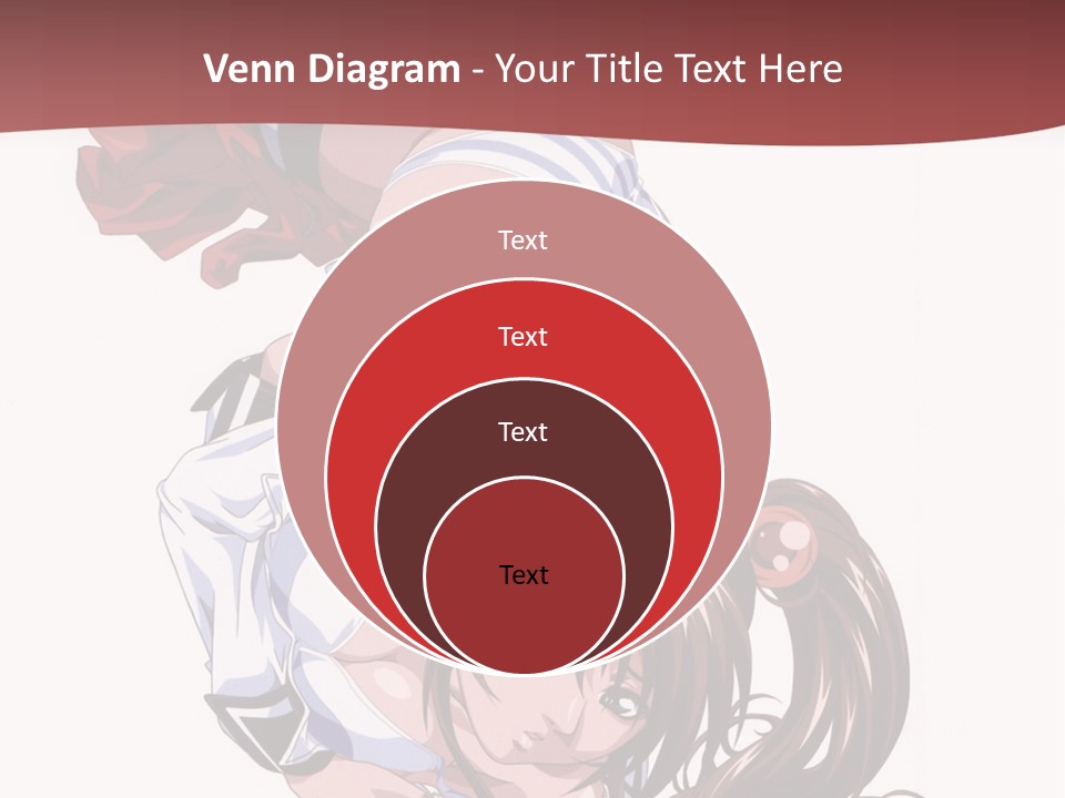 A Woman In A Maid Outfit Laying On Her Back PowerPoint Template