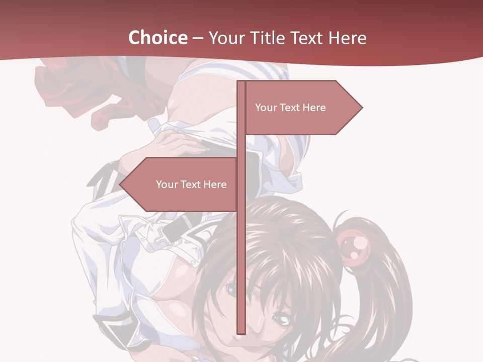 A Woman In A Maid Outfit Laying On Her Back PowerPoint Template