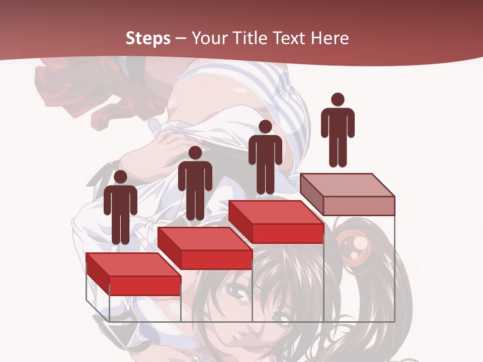 A Woman In A Maid Outfit Laying On Her Back PowerPoint Template