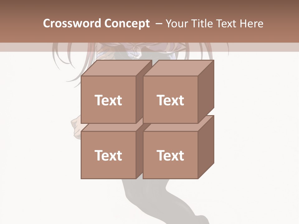 A Woman With Red Hair And Black Stockings Is Standing In Front Of A White Background PowerPoint Template