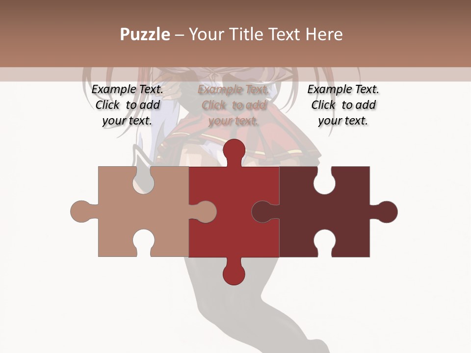 A Woman With Red Hair And Black Stockings Is Standing In Front Of A White Background PowerPoint Template