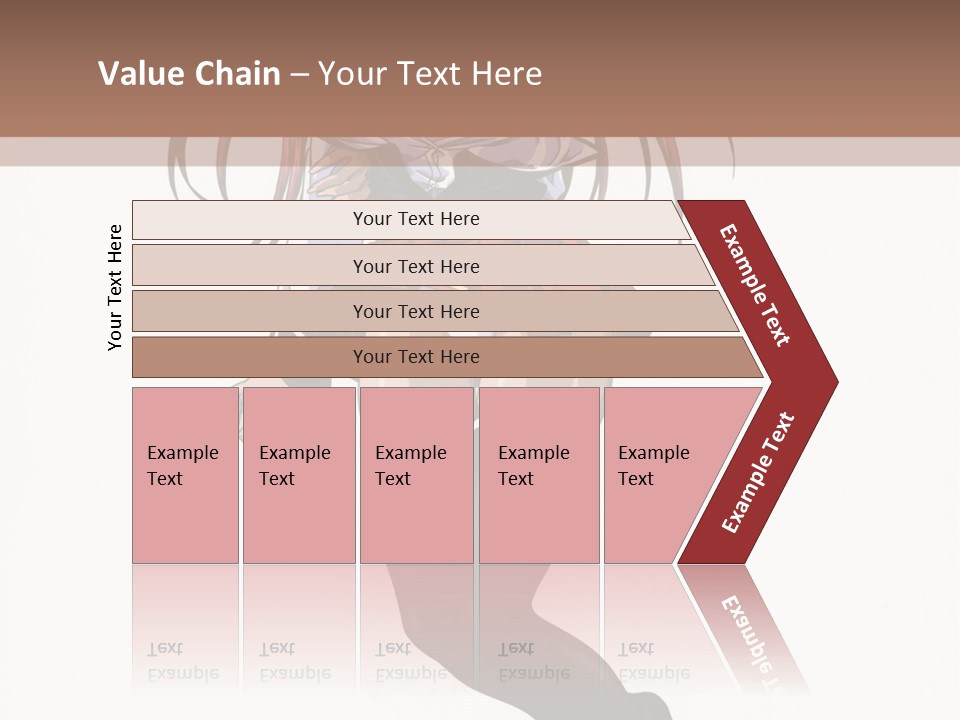 A Woman With Red Hair And Black Stockings Is Standing In Front Of A White Background PowerPoint Template
