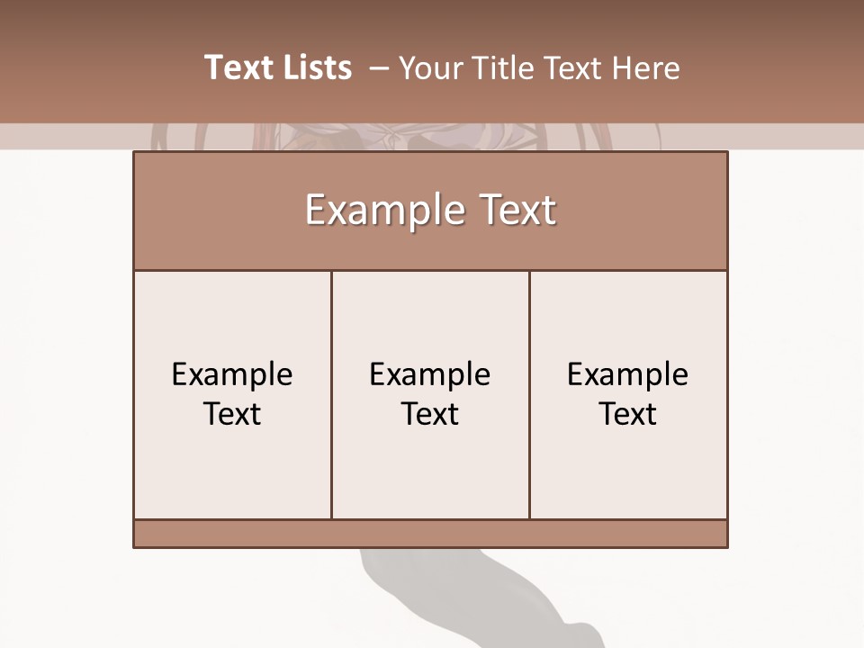 A Woman With Red Hair And Black Stockings Is Standing In Front Of A White Background PowerPoint Template