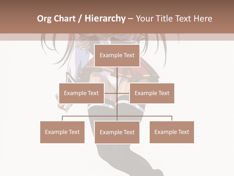 A Woman With Red Hair And Black Stockings Is Standing In Front Of A White Background PowerPoint Template