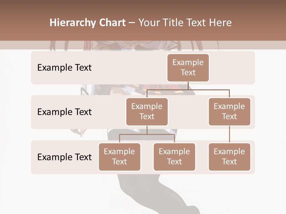 A Woman With Red Hair And Black Stockings Is Standing In Front Of A White Background PowerPoint Template