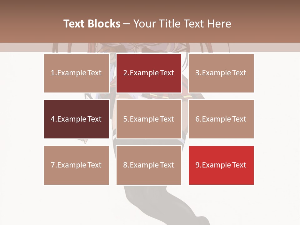 A Woman With Red Hair And Black Stockings Is Standing In Front Of A White Background PowerPoint Template