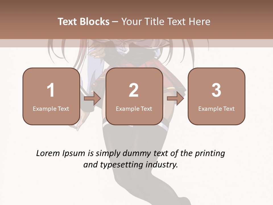 A Woman With Red Hair And Black Stockings Is Standing In Front Of A White Background PowerPoint Template