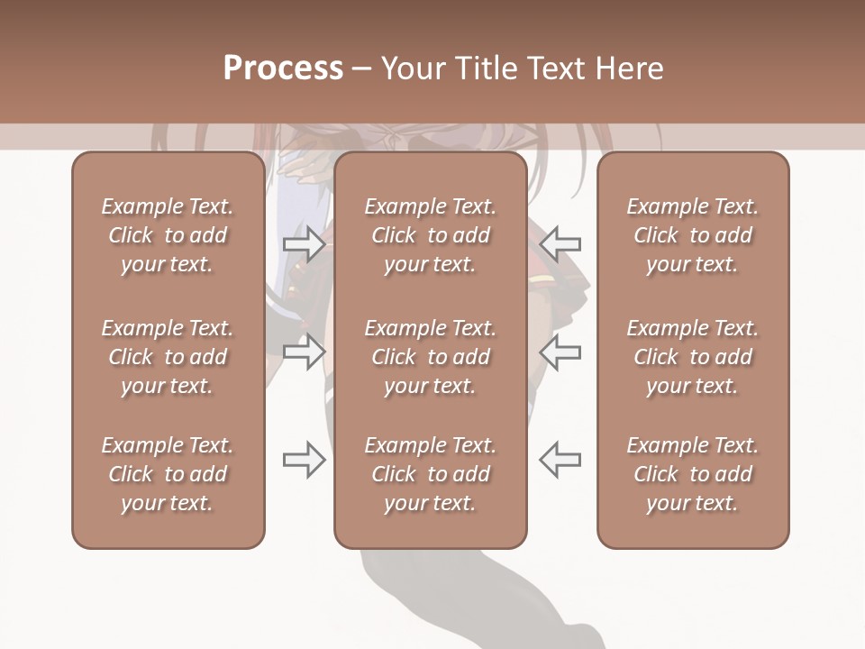 A Woman With Red Hair And Black Stockings Is Standing In Front Of A White Background PowerPoint Template