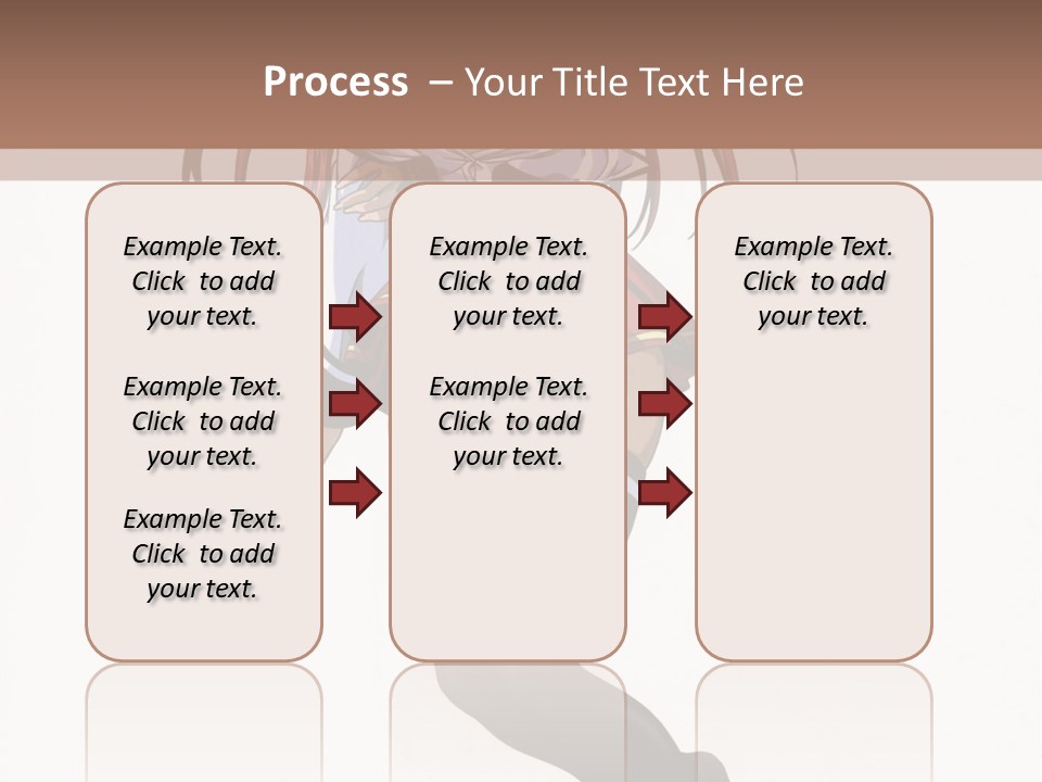 A Woman With Red Hair And Black Stockings Is Standing In Front Of A White Background PowerPoint Template