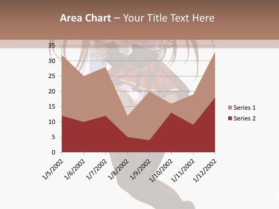 A Woman With Red Hair And Black Stockings Is Standing In Front Of A White Background PowerPoint Template