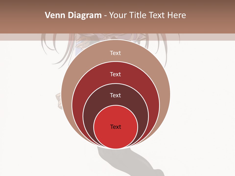 A Woman With Red Hair And Black Stockings Is Standing In Front Of A White Background PowerPoint Template