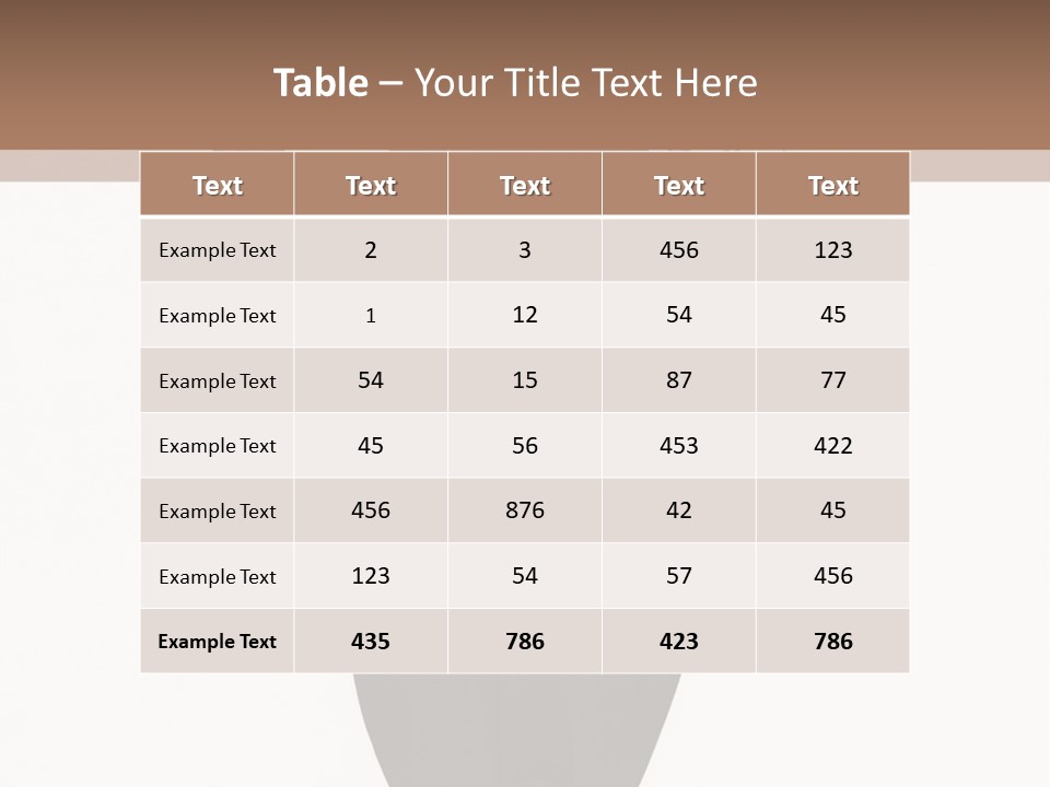 A Girl With Red Hair Is Standing In Front Of A Brown Background PowerPoint Template