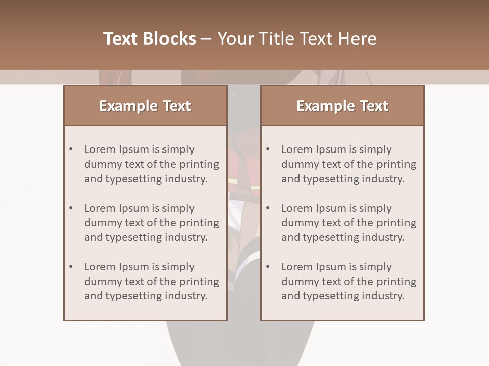 A Girl With Red Hair Is Standing In Front Of A Brown Background PowerPoint Template