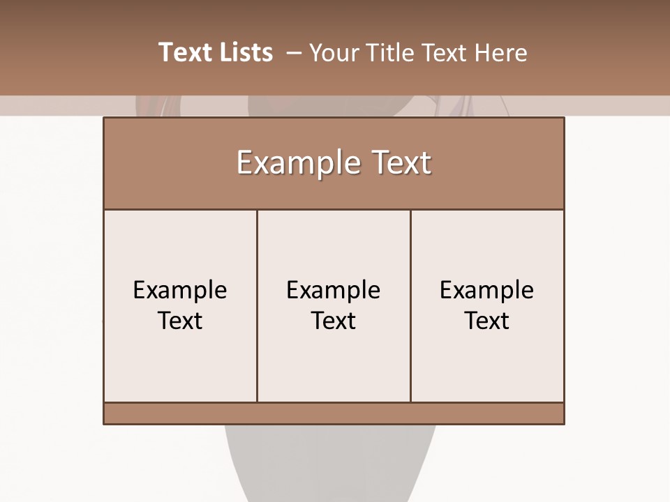 A Girl With Red Hair Is Standing In Front Of A Brown Background PowerPoint Template