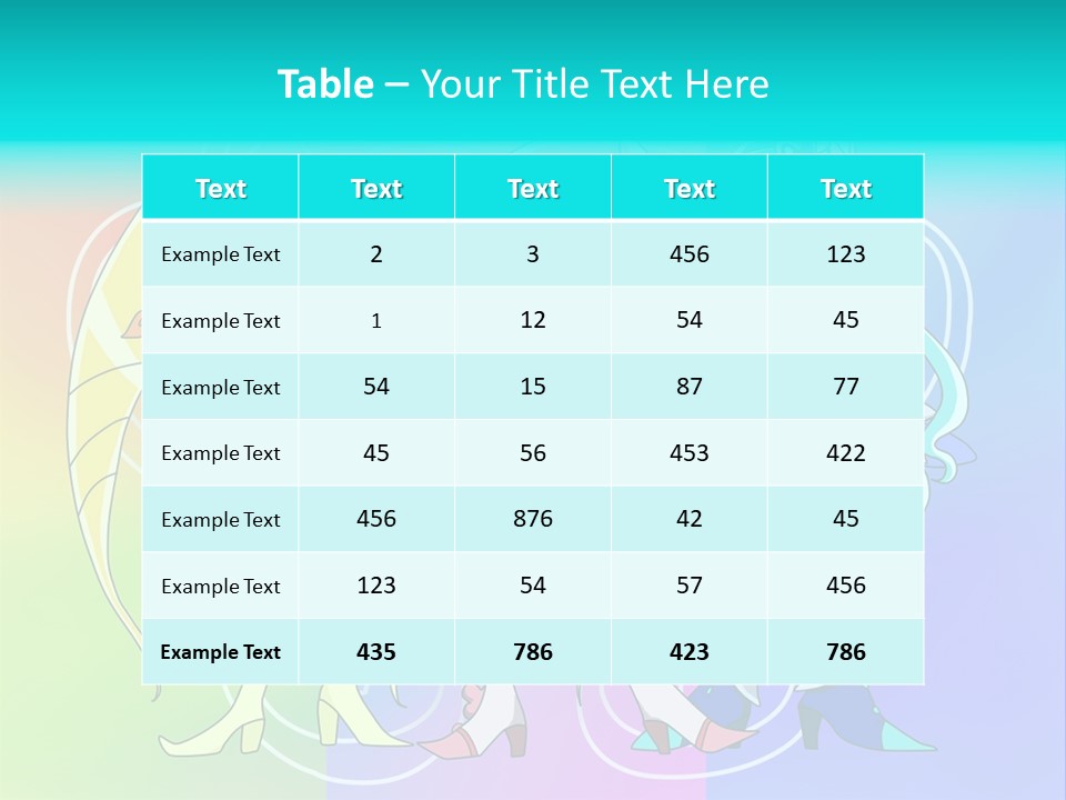 A Group Of Cartoon Characters With A Colorful Background PowerPoint Template