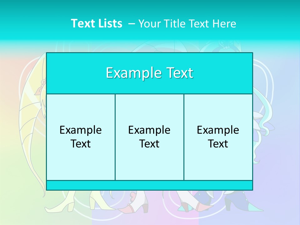 A Group Of Cartoon Characters With A Colorful Background PowerPoint Template