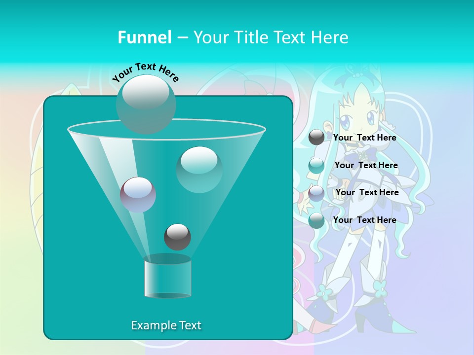 A Group Of Cartoon Characters With A Colorful Background PowerPoint Template