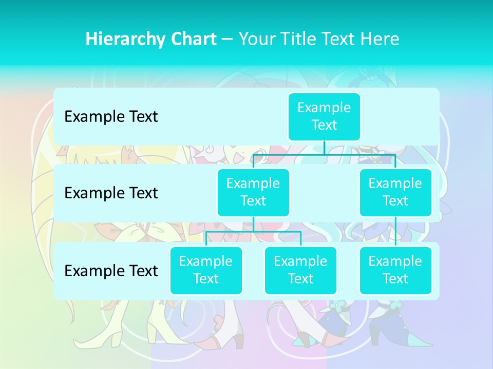 A Group Of Cartoon Characters With A Colorful Background PowerPoint Template