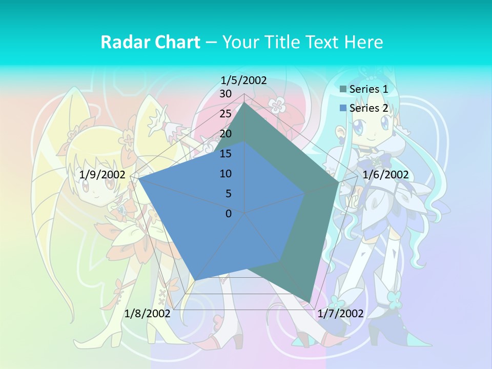 A Group Of Cartoon Characters With A Colorful Background PowerPoint Template