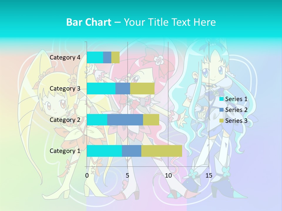 A Group Of Cartoon Characters With A Colorful Background PowerPoint Template