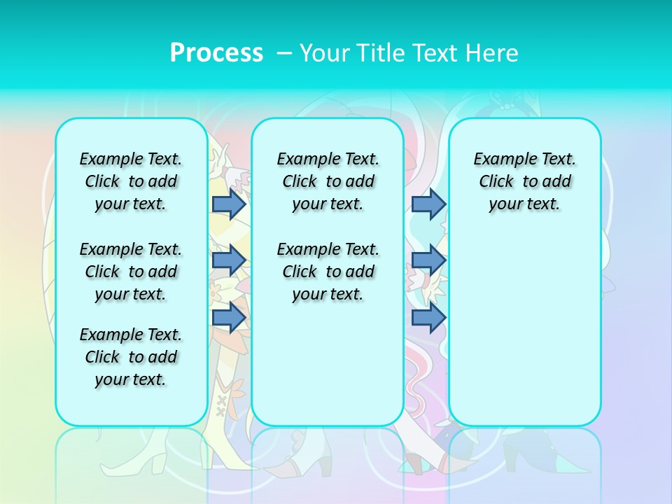 A Group Of Cartoon Characters With A Colorful Background PowerPoint Template