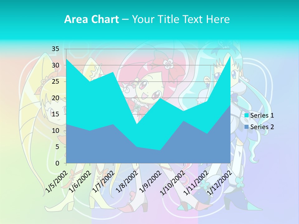 A Group Of Cartoon Characters With A Colorful Background PowerPoint Template