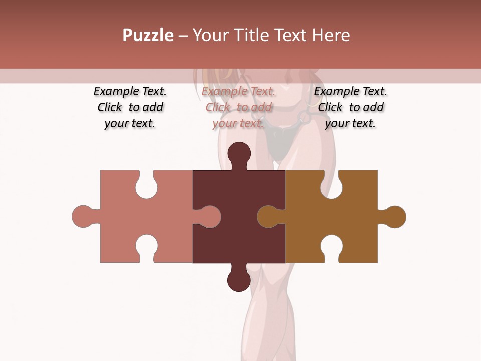 A Woman In A Bikini Is Holding A Tennis Racket PowerPoint Template