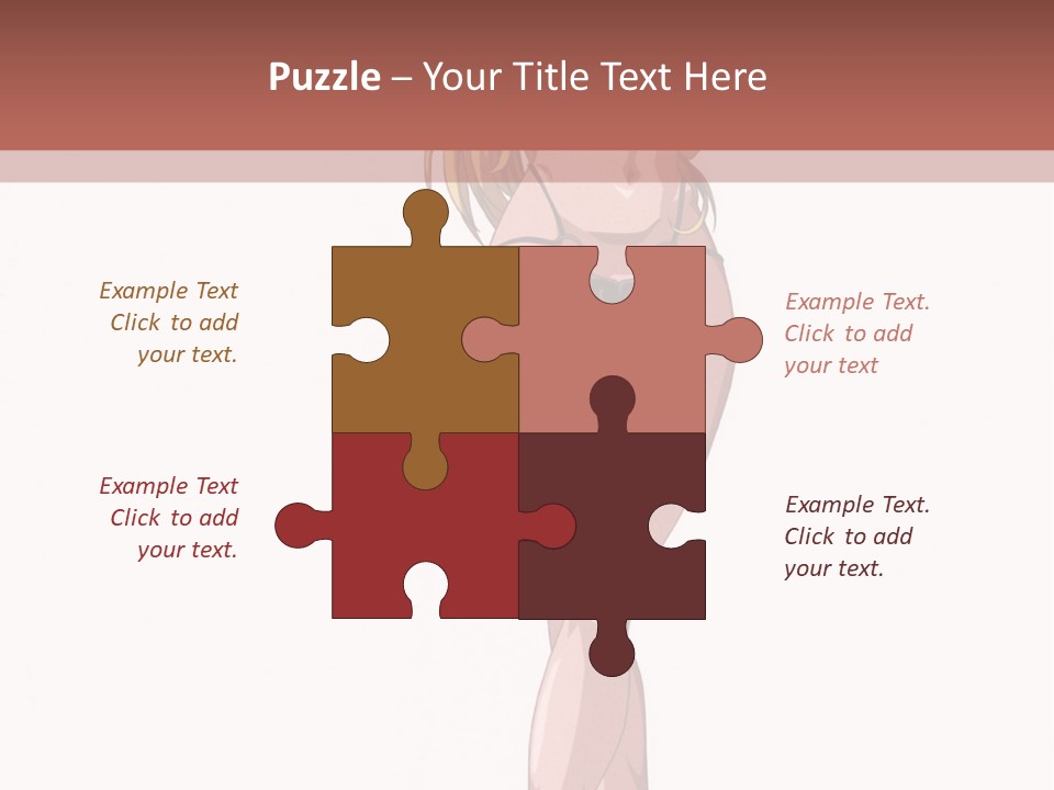 A Woman In A Bikini Is Holding A Tennis Racket PowerPoint Template