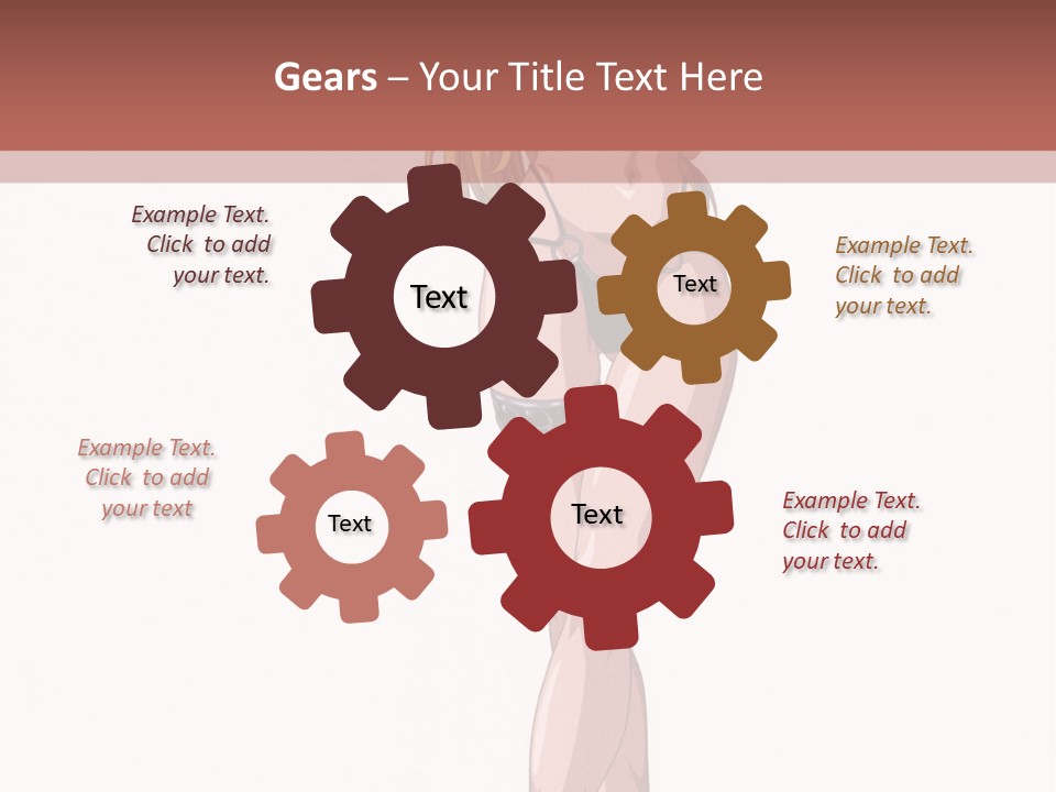 A Woman In A Bikini Is Holding A Tennis Racket PowerPoint Template