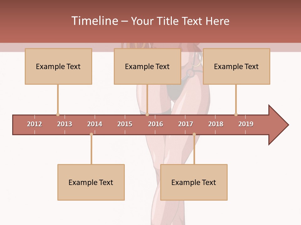 A Woman In A Bikini Is Holding A Tennis Racket PowerPoint Template